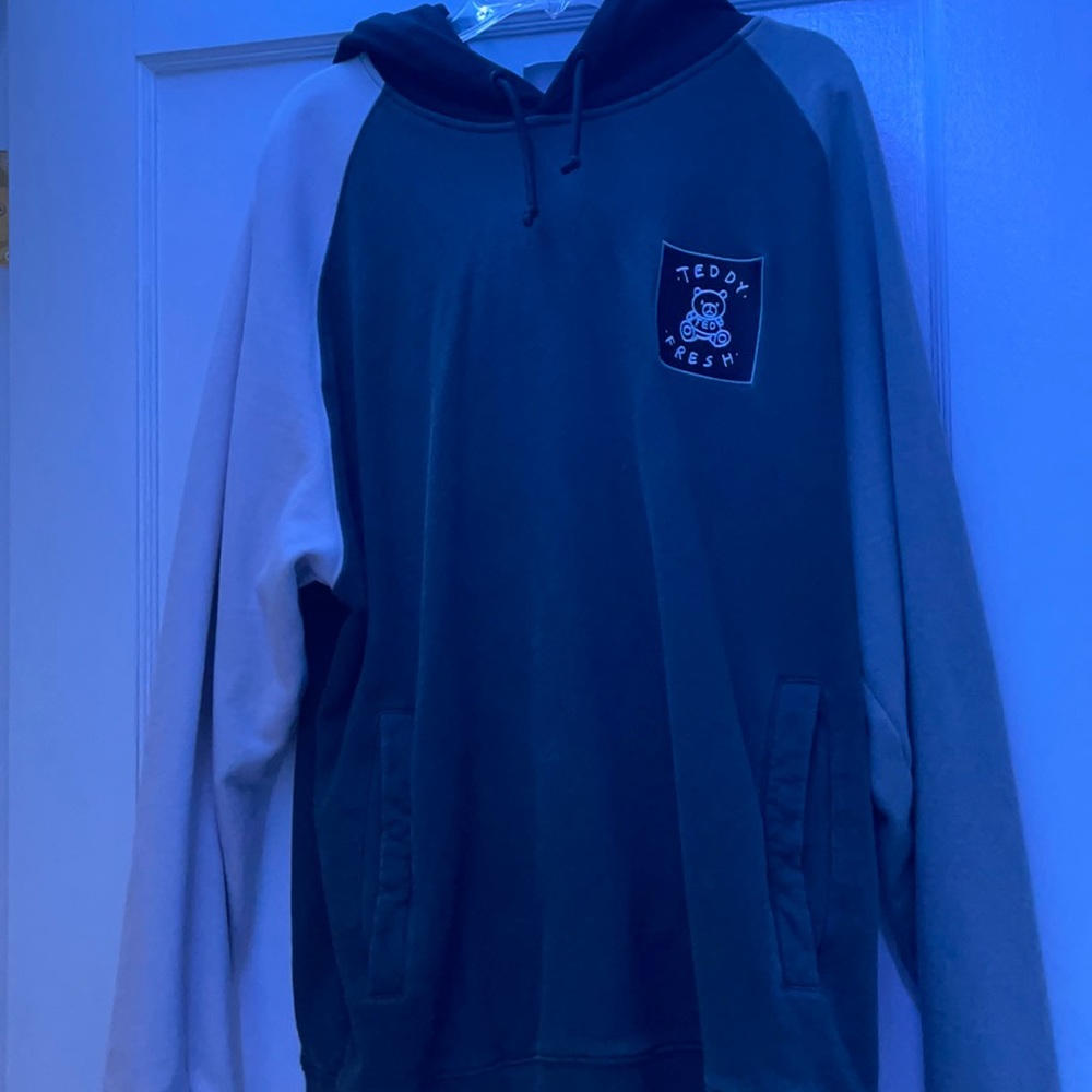 Colorblock Teddy Fresh Hoodie